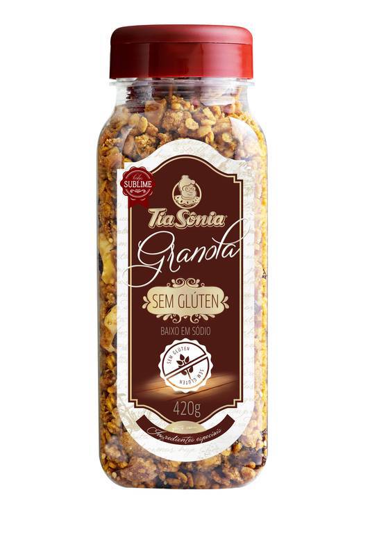 Granola Tia Sonia Sem Glúten Pote 420g no atacado direto com fornecedor